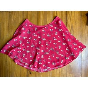 Red floral Forever 21 skirt, small